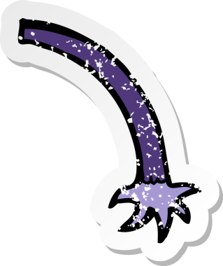 Bir insan tarafından çizilmiş bir canavar kolunun gerilimli çıkartması.