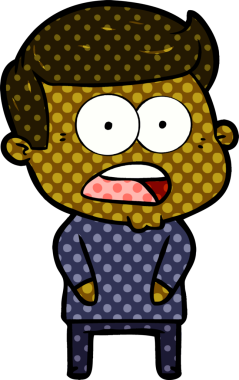 Bir insan tarafından çizilmiş bir karikatür.