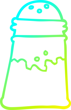 Bir insan tarafından çizilen karikatür çiziminin soğuk gradyan çizgisi.