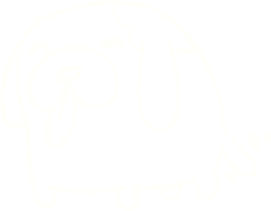 Bir insan tarafından çizilen Köpek Tebeşiri