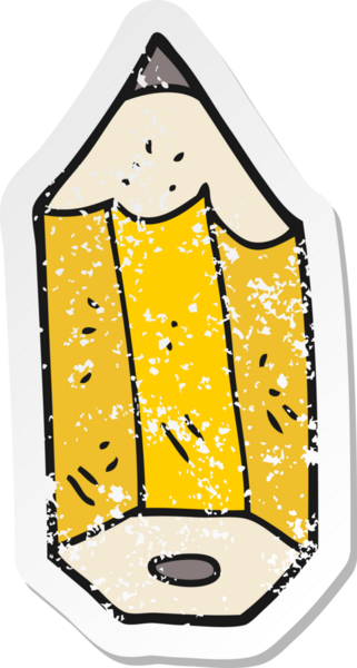 Bir insan tarafından çizilmiş karikatür kalem koçanı.