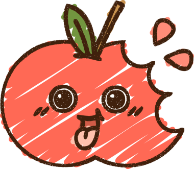 Bir insan tarafından çizilen Elma Tebeşiri