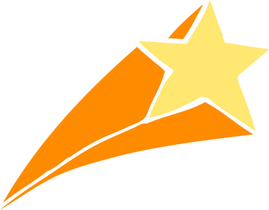 Bir insan tarafından çizilmiş çizgi film yıldızı.