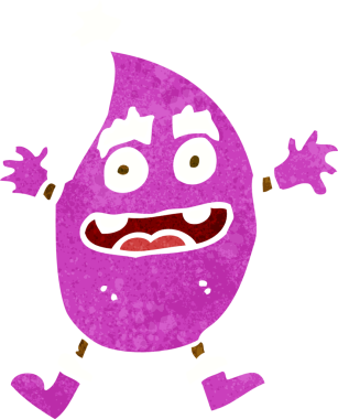 Bir insan tarafından çizilmiş komik bir çizgi film.