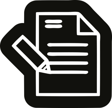 Bir insan tarafından çizilmiş belge simgesi