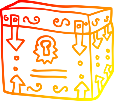 Bir insan tarafından çizilmiş sihirli bir karikatür çizimi.