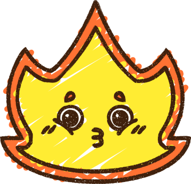 Bir insan tarafından çizilen Alev Tebeşiri