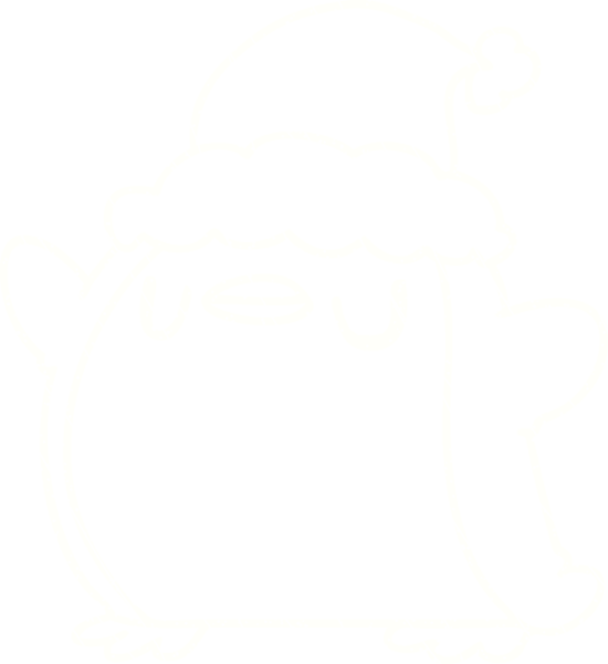 Bir insan tarafından çizilmiş Noel Pengueni Tebeşiri