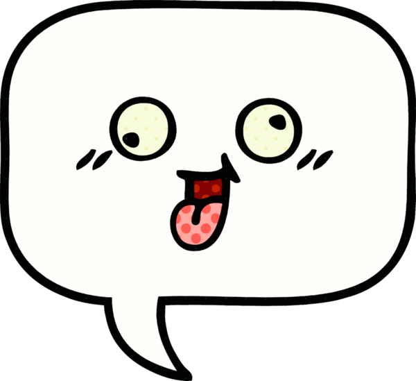 bir insan tarafından çizilmiş bir konuşma baloncuğunun çizgi roman tarzı