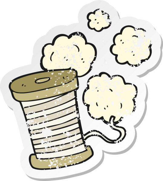 Bir insan tarafından çizilmiş bir çizgi filmin gerilimli yapıştırması.