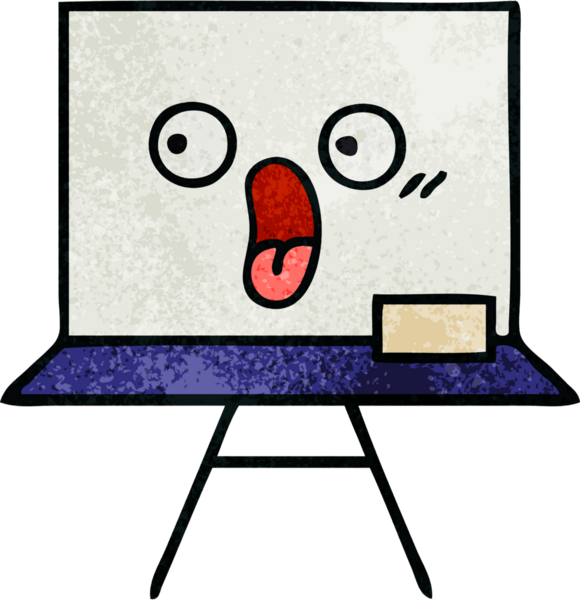 Bir insan tarafından çizilmiş beyaz bir panonun retro grunge desen karikatürü