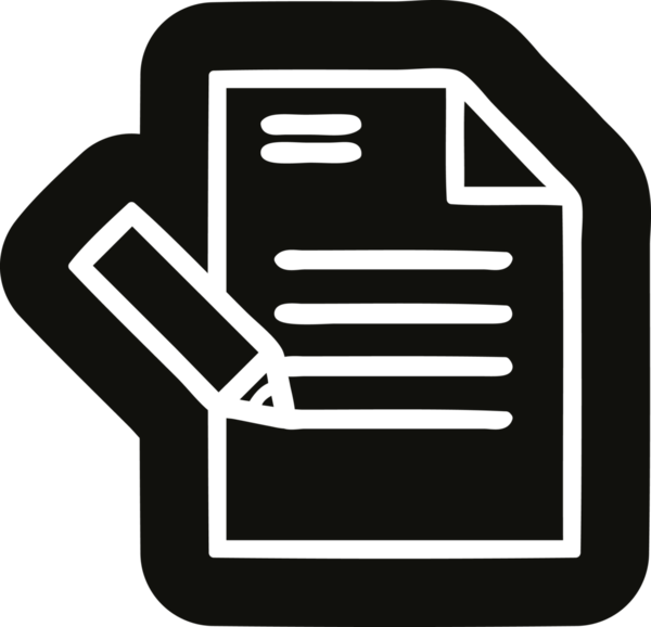 Bir insan tarafından çizilmiş belge simgesi