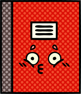 Bir insan tarafından çizilmiş çizgi roman tarzı bir defter.