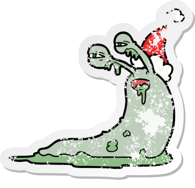 Bir insan tarafından çizilmiş sümüklü böcek çizilmiş iğrenç bir el çizimi.