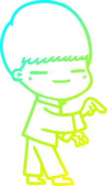 Bir insan tarafından çizilmiş kendini beğenmiş bir çizgi film karakteri.