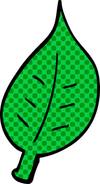 bir insan tarafından çizilmiş sonbahar yaprağı karalaması