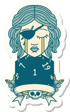 Bir insan tarafından çizilmiş doğal bir rulo ile ağlayan bir insan hırsızının çıkartması.