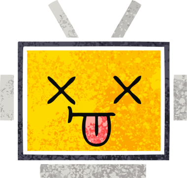 Bir insan tarafından çizilmiş robot kafasının retro çizim tarzı karikatürü