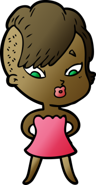 Bir insan tarafından çizilmiş bir karikatür.