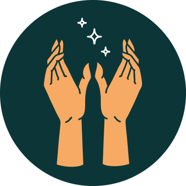 Bir insan tarafından çizilmiş ikonik dövme görüntüsü