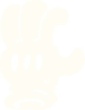 Bir insan tarafından çizilmiş karalama eldiveni.