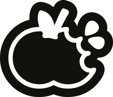 Bir insan tarafından çizilmiş ısırılmış elma simgesi