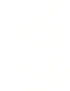 Bir insan tarafından çizilen Noel Kedisi Tebeşiri