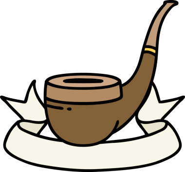 Bir insan tarafından çizilmiş sigara tiryakisi dövmesi.