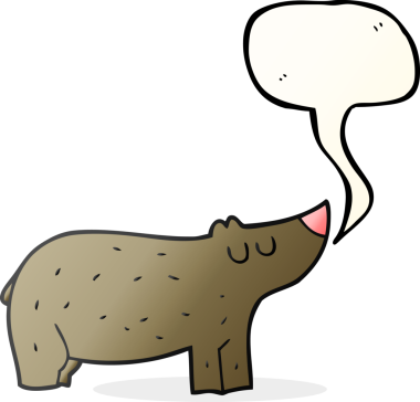 Bir insan tarafından çizilmiş serbest konuşma balonu karikatürü.