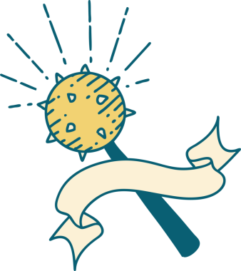 Bir insan tarafından çizilmiş ortaçağ dövmeli afiş.