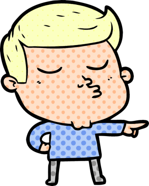 Bir insan tarafından çizilmiş karikatür mankeni adam.