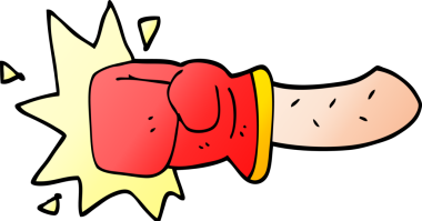 Bir insan tarafından çizilmiş karalama yumruğu.