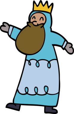 karikatür bilge kral bir insan tarafından çizilmiş