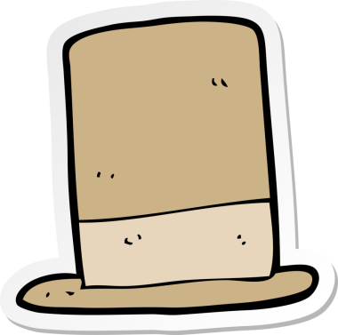 Bir insan tarafından çizilmiş eski bir çizgi filmin çıkartması.