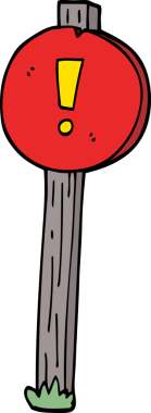 Bir insan tarafından çizilmiş çizgi film çizimi.