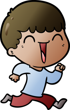 Bir insan tarafından çizilmiş mutlu bir adam.