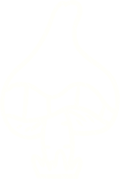 Bir insan tarafından çizilmiş Toadstool Tebeşiri