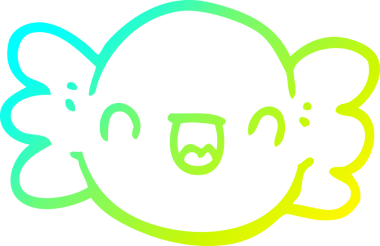 Bir insan tarafından çizilmiş bir karikatür çizimi.