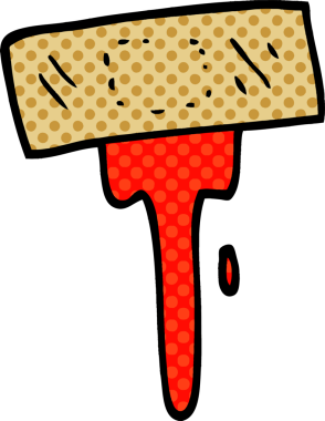 Bir insan tarafından çizilmiş tıbbi yara bandı.