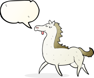 Bir insan tarafından çizilmiş serbest konuşma balonu çizgi film atı