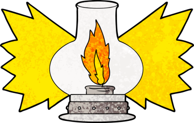 bir insan tarafından çizilmiş karikatür feneri