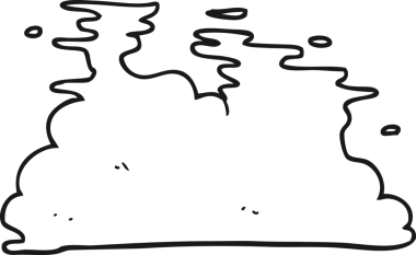 Bir insan tarafından çizilmiş siyah beyaz karikatür.