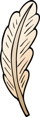 karikatür beyaz tüy bir insan tarafından çizildi