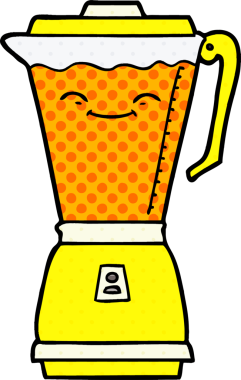 bir insan tarafından çizilmiş karikatür yemek işlemcisi