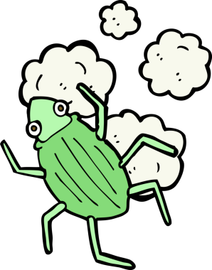 bir insan tarafından çizilmiş çizgi film hatası