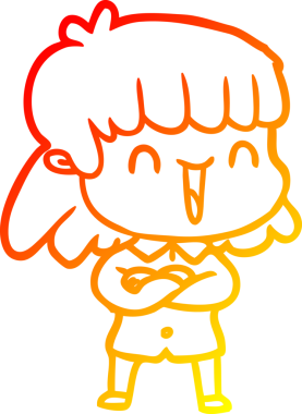 Bir insan tarafından çizilmiş bir karikatür kadın çizimi