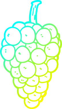 Bir insan tarafından çizilmiş bir karikatürün soğuk gradyan çizimi.