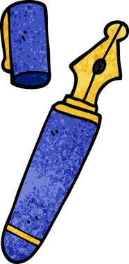 Bir insan tarafından çizilmiş karikatür dolmakalemi.