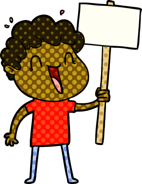 Bir insan tarafından çizilmiş mutlu bir adam.