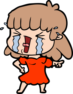 Bir insan tarafından çizilmiş karikatür kadın.